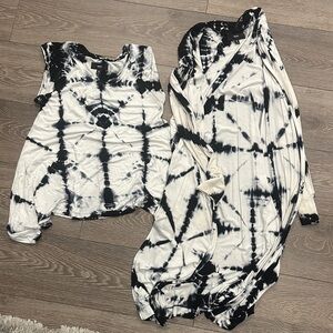 Moschino Monochrome Tie-Dye Top